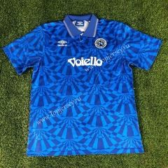 Retro Version 1991-1993 Napoli Home Blue Thailand Soccer Jersey AAA-503