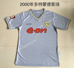 Retro Version 2000 Borussia Dortmund Away Gray Thailand Soccer Jersey AAA-AY