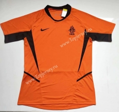 Retro Version 2002 Netherlands Orange Thailand Soccer Jersey AAA-912