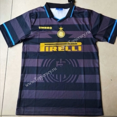 Retro Version 1998 Inter Milan Away Black Thailand Soccer Jersey AAA-912