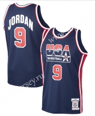 USA Jordan Dark Blue #9 NBA Jersey