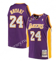 Mitchell&Ness Los Angeles Lakers Purple #24 NBA Jersey