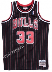 Mitchell&Ness Chicago Bulls Black Strip #33 NBA Jersey