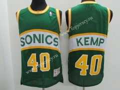 Retro Edition Seattle SuperSonics Green #40 NBA Jersey