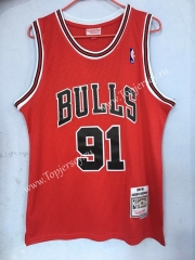 Chicago Bulls Red #91 NBA Jersey