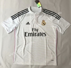 Retro Version 2014-2015 Real Madrid Home White Thailand Soccer Jersey AAA-510