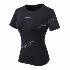 B009 Women Seamless Yoga top Black Fitness Clothing -815