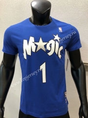 Orlando Magic Blue #1 NBA Cotton T-shirt