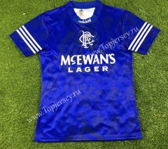 Retro Version 1994-1996 Rangers Home Blue Thailand Soccer Jersey AAA-503