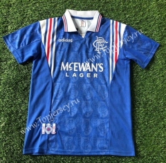 Retro Version 1996-1997 Rangers Home Blue Thailand Soccer Jersey AAA-503