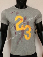 Cleveland Cavaliers Gray #23 NBA Cotton T-shirt