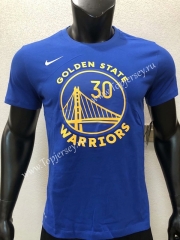 Golden State Warriors Blue #30 NBA Cotton T-shirt