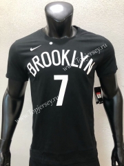 Brooklyn Nets Black #7 NBA Cotton T-shirt
