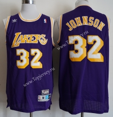 Los Angeles Lakers Purple #32 Print NBA Jersey