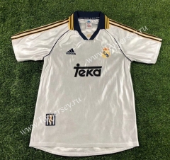Retro Version 1998-2000 Real Madrid Home White Thailand Soccer Jersey AAA-503