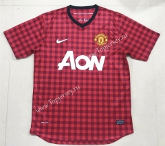 Retro Version 2012-2013 Manchester United Home Red Thailand Soccer Jersey AAA-908