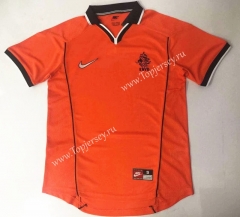 Retro Version 1998 Netherlands Home Orange Thailand Soccer Jersey AAA-912