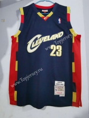 Mitchell Ness Cleveland Cavaliers Dark Blue #23 NBA Jersey
