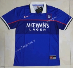 Retro Version 1997-1999 Rangers Home Blue Thailand Soccer Jersey AAA-422