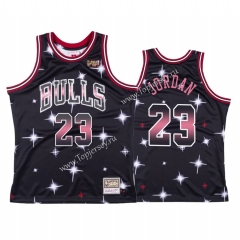 Starry Edition Chicago Bulls Black #23 NBA Jersey