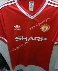 Retro Version 1986 Manchester United Home Red Thailand Soccer Jersey AAA