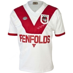 1995 Retro Version St George White Thailand Rugby Shirt
