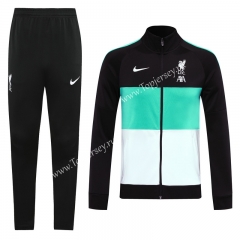2020-2021 Liverpool Black&Green&White Thailand Soccer Jacket Uniform-LH