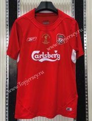 Retro Version 2005 Liverpool Home Red Thailand Soccer Jersey AAA-C1046