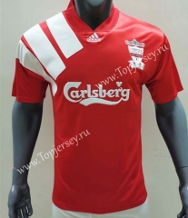 Retro Version 92-93 Liverpool Home Red Thailand Soccer Jersey AAA-416
