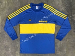 Retro Version 1981 Boca Juniors Home Blue LS Thailand Soccer Jersey AAA-SL