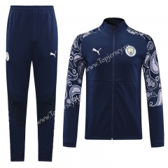 2020-2021 Manchester City Royal Blue Training Thailand Soccer Jacket Uniform-LH