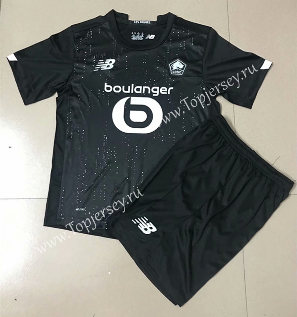 2020-2021 Lille Away Black Soccer Uniform-AY,Lille OSC