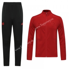 2020-2021 Bayern München Red (Ribbon) Thailand Soccer Jacket Uniform-LH