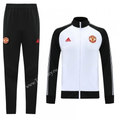 2020-2021 Manchester United White Thailand Soccer Jacket Uniform-LH