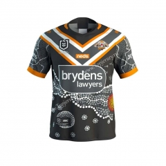 2020-2021 Commemorative Edition Wests Tigers Gray&Black Thailand Rugby Jersey