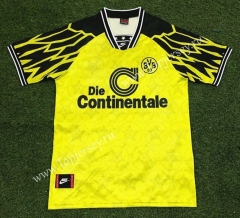 Retro Version 94-95 Borussia Dortmund Home Yellow Thailand Soccer Jersey AAA-503