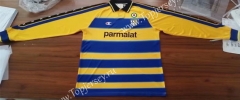 Retro Edition 1990-2000 Parma Calcio Home Yellow&Blue LS Thailand Soccer Jersey AAA-811