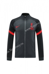 2020-2021 Liverpool Dark Gray Thailand Training Soccer Jacket -LH