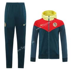 2020-2021 Club América Royal Blue Thailand Soccer Jacket Uniform With Hat-LH