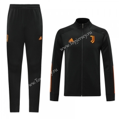 2020-2021 Juventus Black (Ribbon) Thailand Training Soccer Jacket Uniform-LH