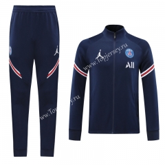 2020-2021 Paris SG Royal Blue Thailand Training Soccer Jacket Unifrom-LH