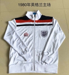 1980 England White Thailand Soccer Jacket-AY