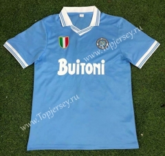 Retro Version 1986-1987 Napoli Home Blue Thailand Soccer Jersey AAA-503