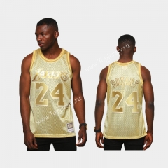 Limited Version Los Angeles Lakers Gold #24 NBA Jersey
