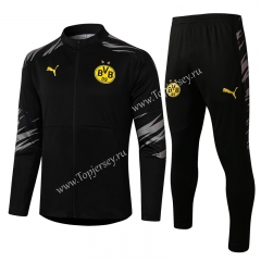 2020-2021 Borussia Dortmund Black Thailand Soccer Jacket Uniform-815
