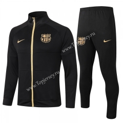 2020-2021 Barcelona Black Thailand Soccer Jacket Uniform -815