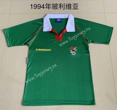 Retro Version 1994 Bolivia Green Thailand Soccer Jersey AAA-709