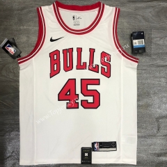 Chicago Bulls White #45 NBA Jersey-311