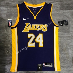 Los Angeles Lakers V Collar Purple #24 NBA Retro Jersey