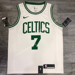 Retro Edition Boston Celtics White #7 NBA Jersey